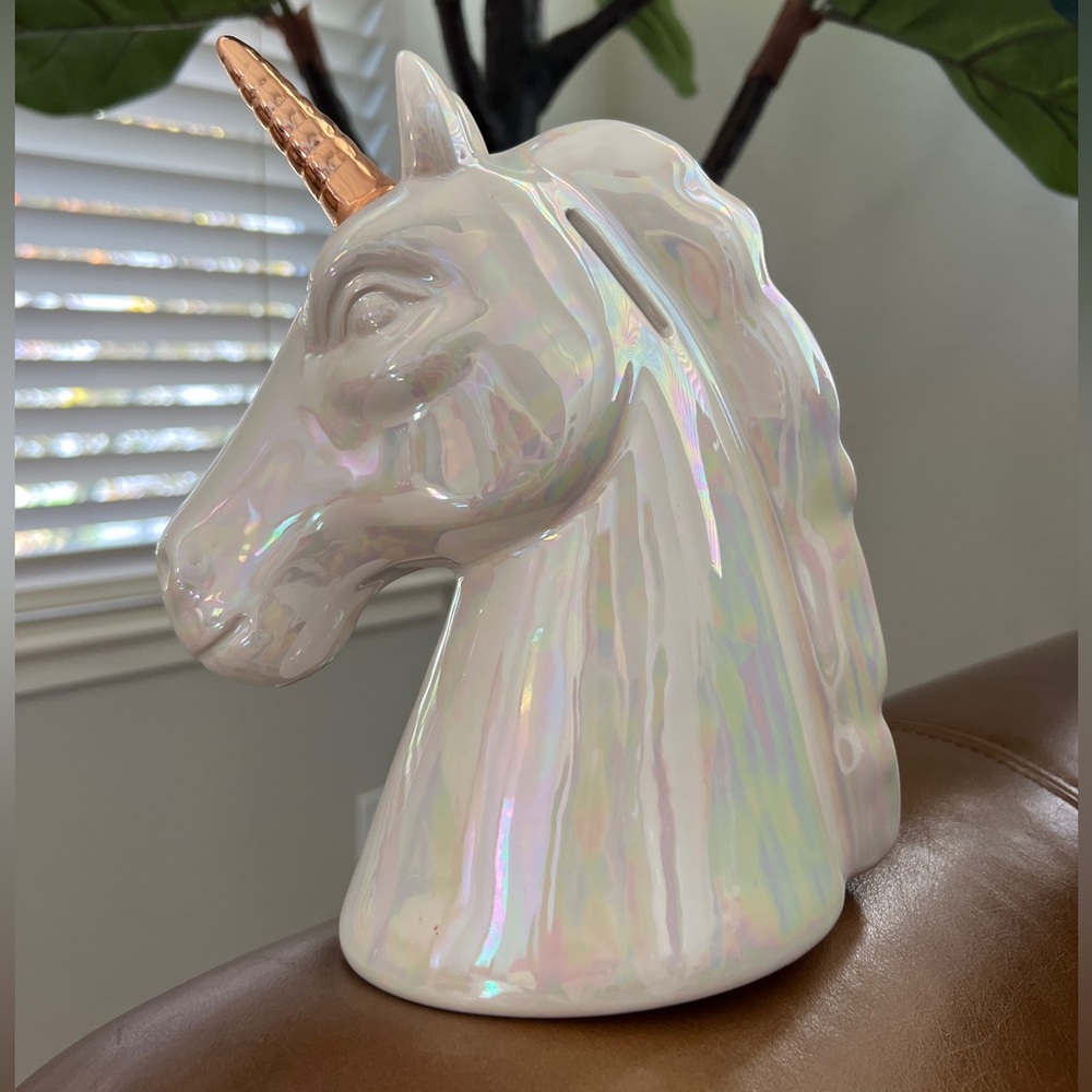 COPY - Ceramic Unicorn Head Money Bank